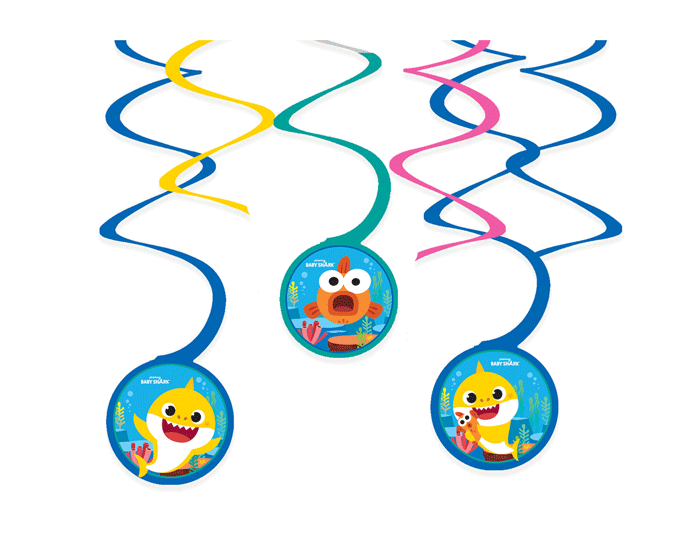 Swirls Baby Shark (6st) afbeelding
