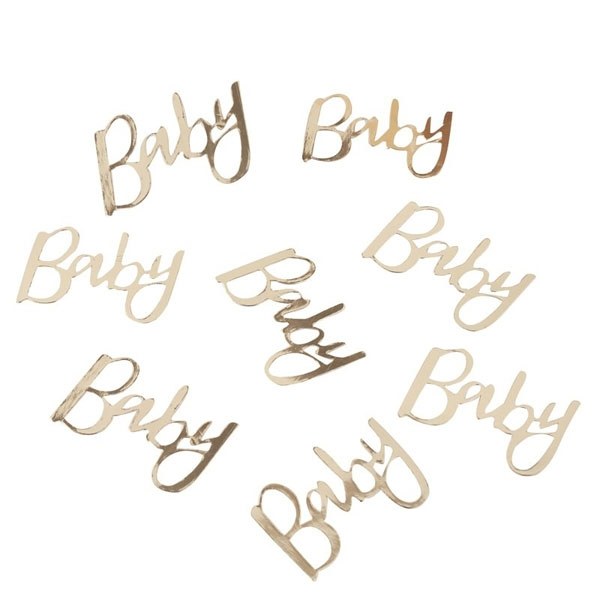 Tafelconfetti'Baby'Goud  (48st) afbeelding