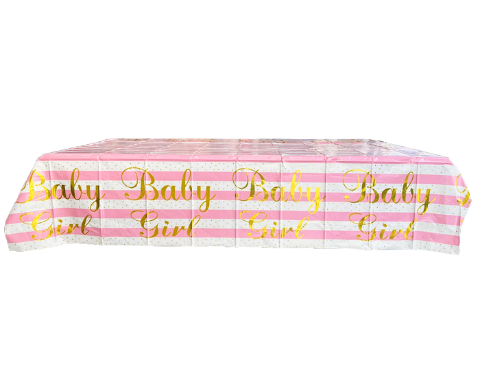 Tafelkleed Baby Girl Stripes&Dots afbeelding
