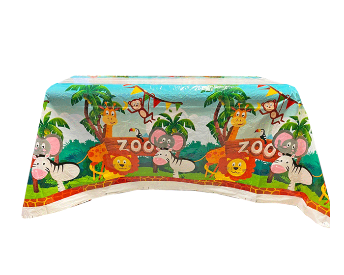 Tafelkleed Jungle Dieren (108x180cm) afbeelding