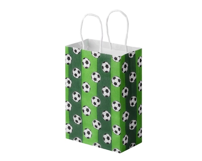 Cadeautasjes Voetbal - 6 stuks afbeelding