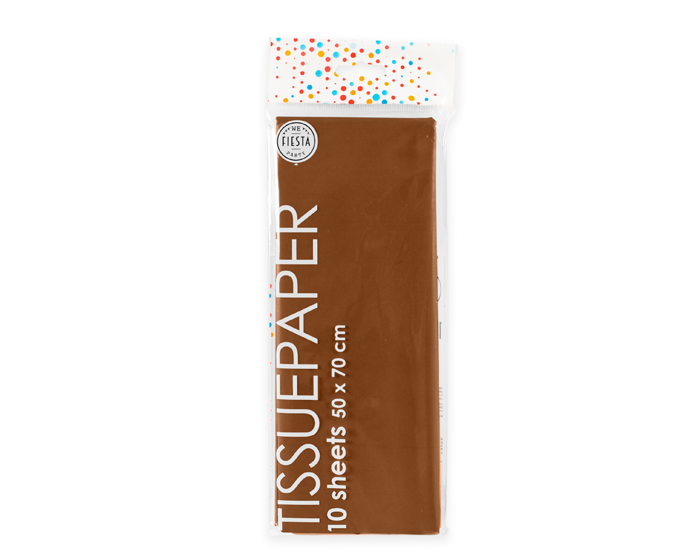 Tissue Papier Bruin 50x70cm (10st) afbeelding