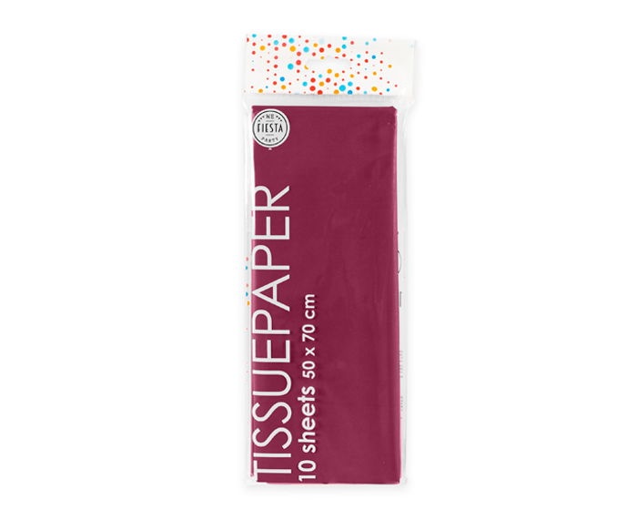 Tissue Papier Bordeauxrood 50x70cm (10st) afbeelding