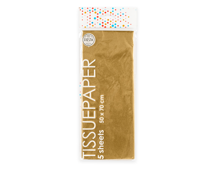 Tissue Papier Goud (5st) afbeelding