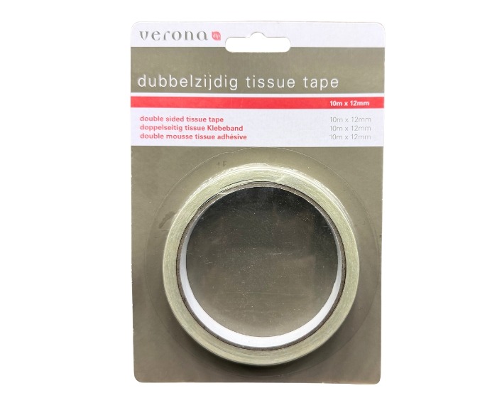 Verona Tissue Tape Dubbelzijdig - 12mmx10m afbeelding