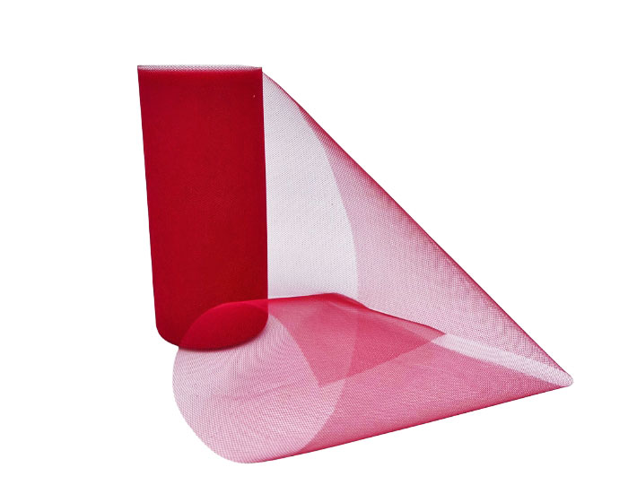 Tule Rol Rood - 15cm / 22 meter afbeelding