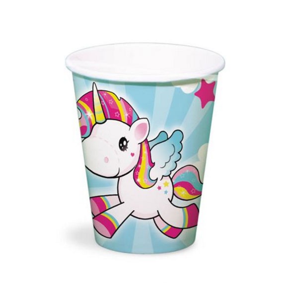 Bekers - Unicorn - 8 stuks afbeelding
