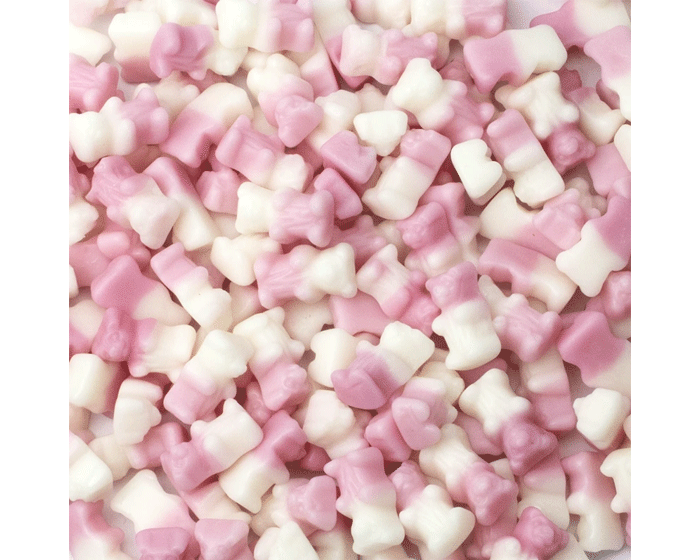 Veggie Duo Beertjes Roze/Wit (1kg) afbeelding
