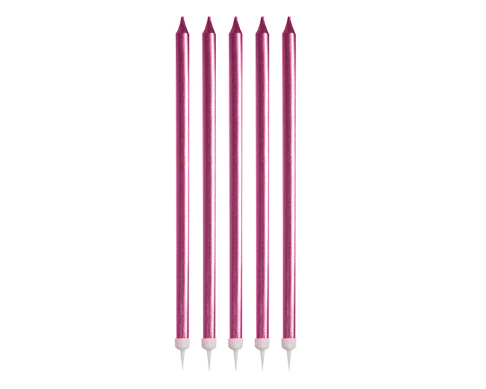 Verjaardag Kaarsjes Roze (6st) afbeelding