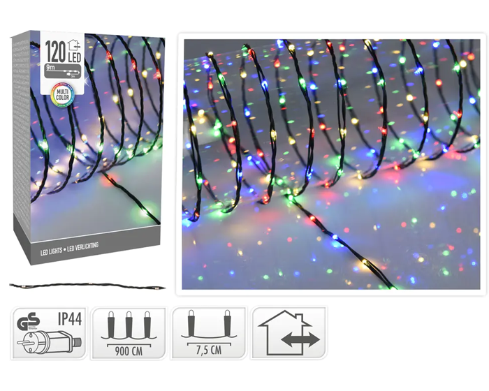 Verlichting 120LED Multicolor (9m) afbeelding