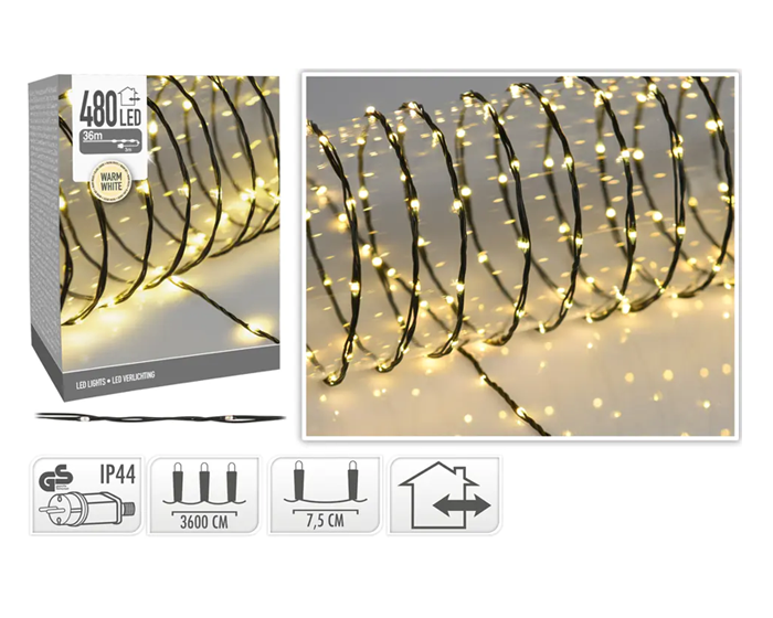 Verlichting 480LED Warm Wit (36m) afbeelding