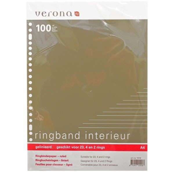 Ringband Interieur A4 Gelinieerd afbeelding