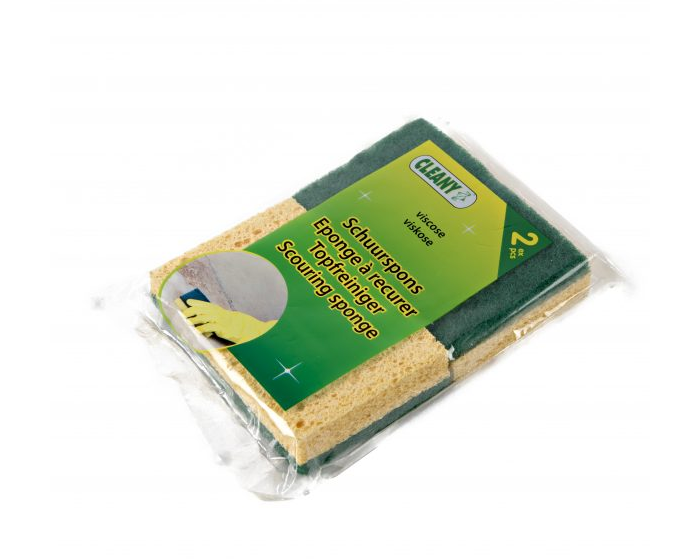 Viscose Schuurspons Cleany (2st) afbeelding