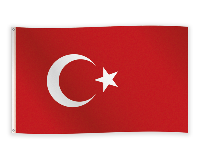 Vlag Turkije (90x150cm) afbeelding