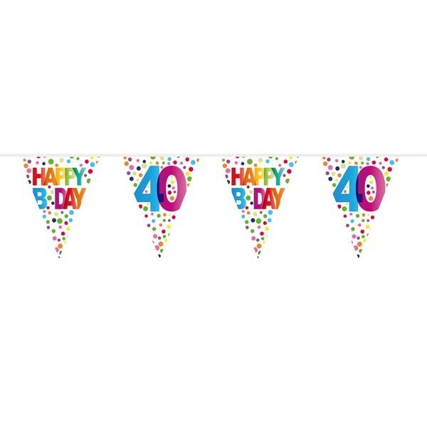 Vlaggenlijn Dots 40 Jaar 10m afbeelding