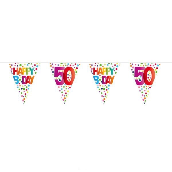 Vlaggenlijn Dots 50 Jaar 10m afbeelding