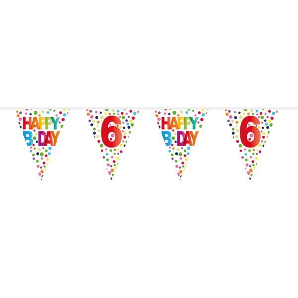 Vlaggenlijn Dots 6 Jaar 10m afbeelding
