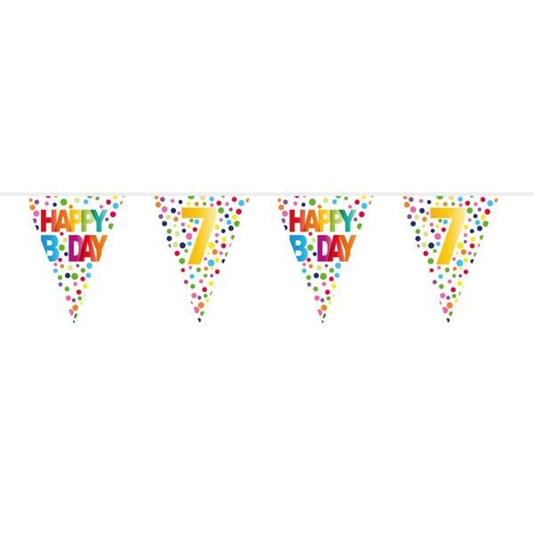 Vlaggenlijn Dots 7 Jaar 10m afbeelding