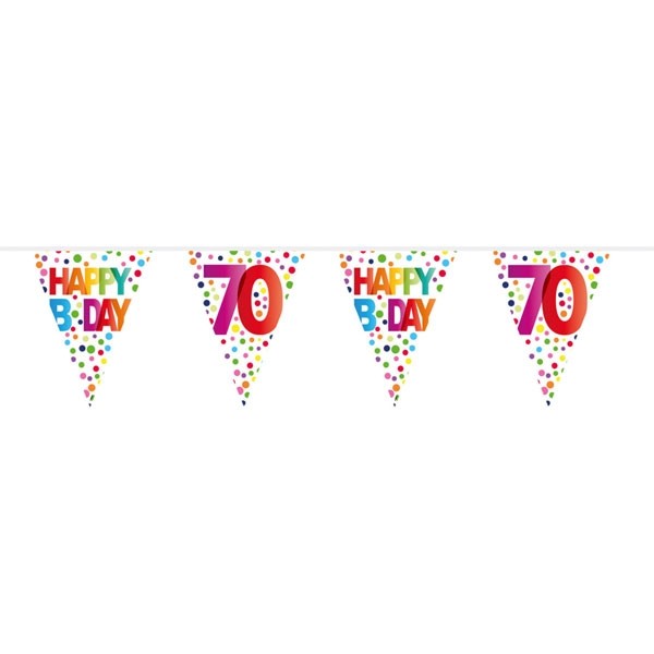Vlaggenlijn Dots 70 Jaar 10m afbeelding