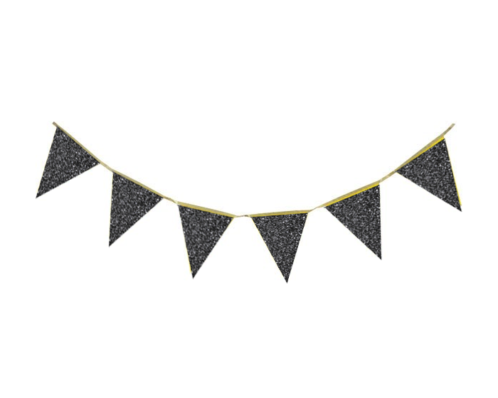 Glitter Slinger Zwart (6m) afbeelding