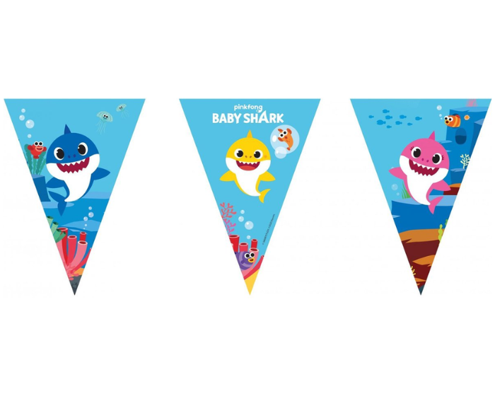 Vlaggenlijn Baby Shark - 2,3m afbeelding
