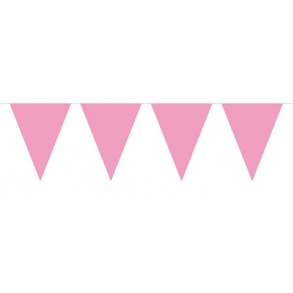 Vlaggenlijn - Roze - 10 meter lang afbeelding