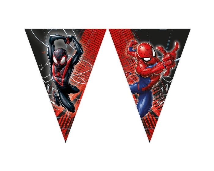 Papieren Vlaggenlijn Spider-Man World Of Webs - 2,3m afbeelding