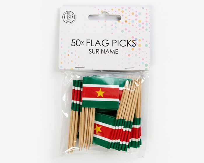 Vlagprikkers Suriname (50st) afbeelding