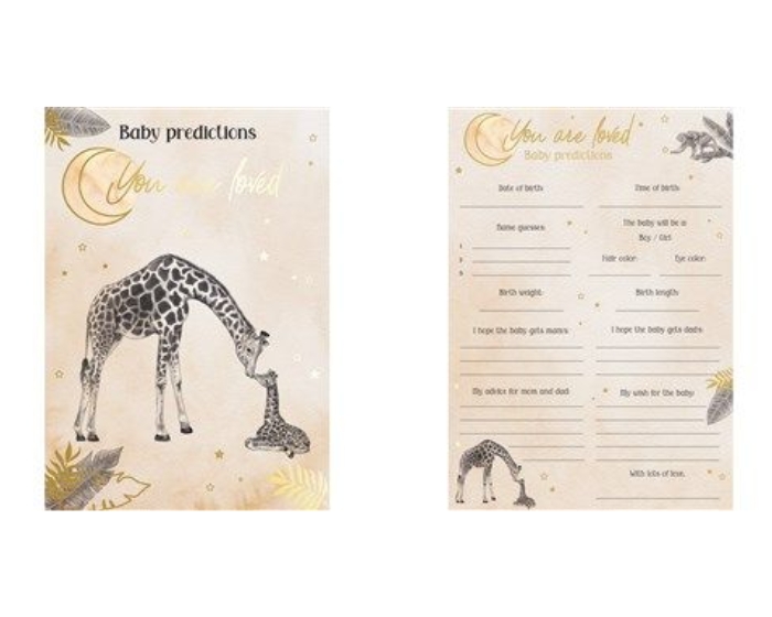 Voorspellingskaarten Baby Safari (20st) afbeelding