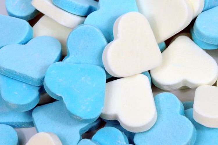 Vruchtenhartjes Blauw - 1kg afbeelding