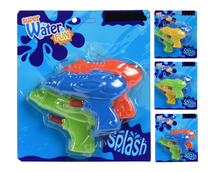 Mini Waterpistooltjes 9cm (3st) afbeelding