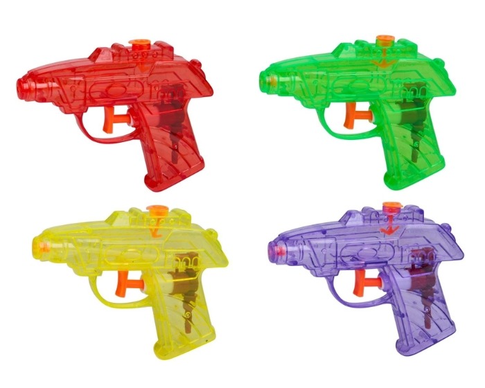 Waterpistooltjes - 11,5cm - 4 stuks afbeelding
