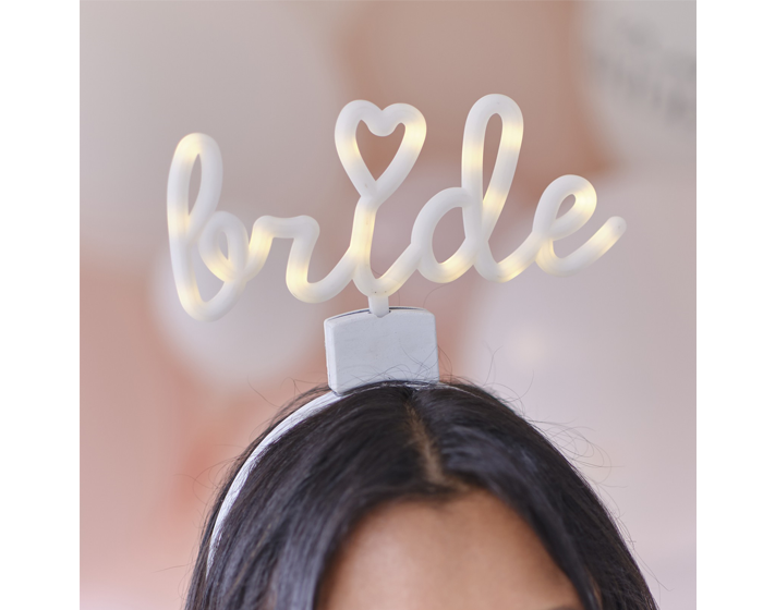 Haarband Light Up Bride Ginger Ray afbeelding