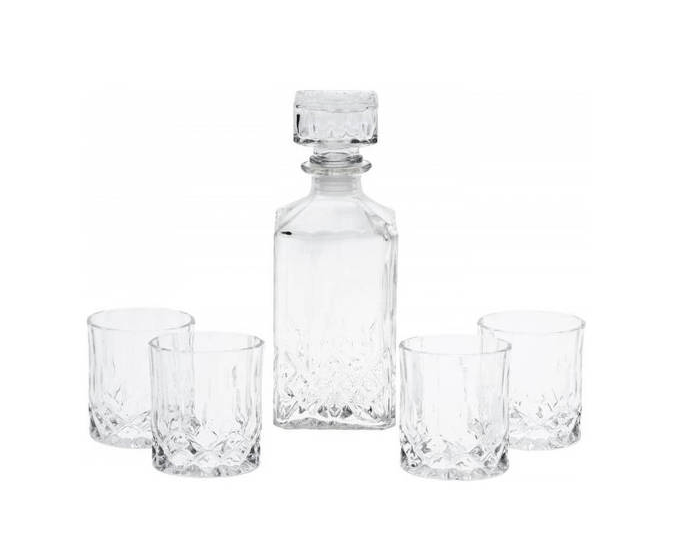 Whiskey Karaf Set met 4 glazen afbeelding