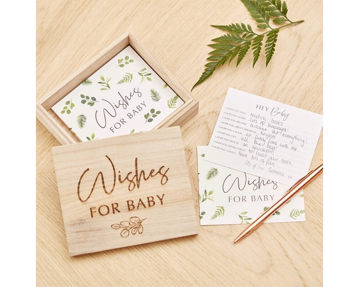 Botanical Wishes For Baby in Box Ginger Ray afbeelding
