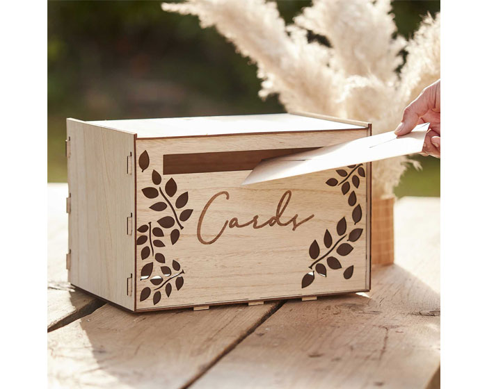 * Houten Enveloppendoos Wedding Ginger Ray afbeelding