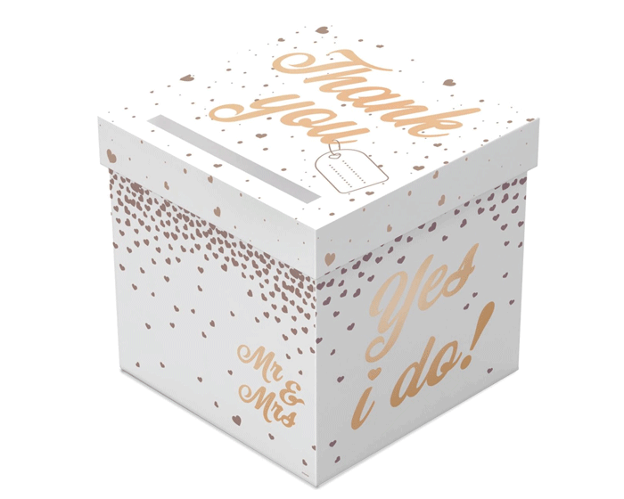 Bruiloft Enveloppendoos Roségoud afbeelding