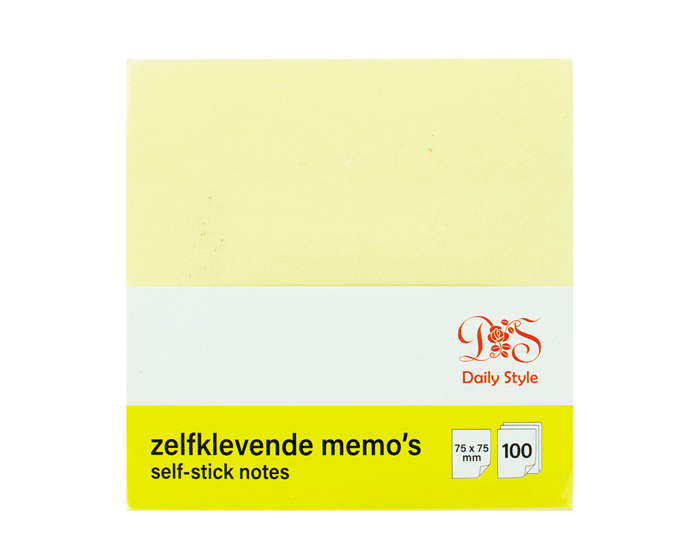 Zelfklevende Memo's (75x75mm) 100vel afbeelding