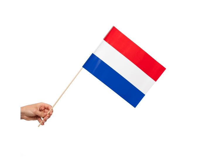 Zwaaivlaggetjes Nederland 20x30cm (10st) afbeelding