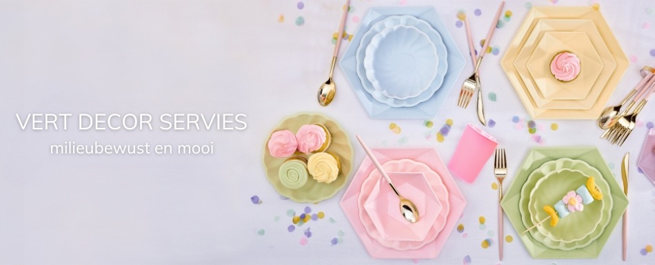 wegwerp servies biologische servies vert decor